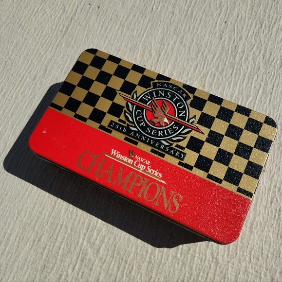 Vintage 1994 Winston Cup 25th Anniversary Champions Commemorative Tin & Matches - Picture 2 of 4